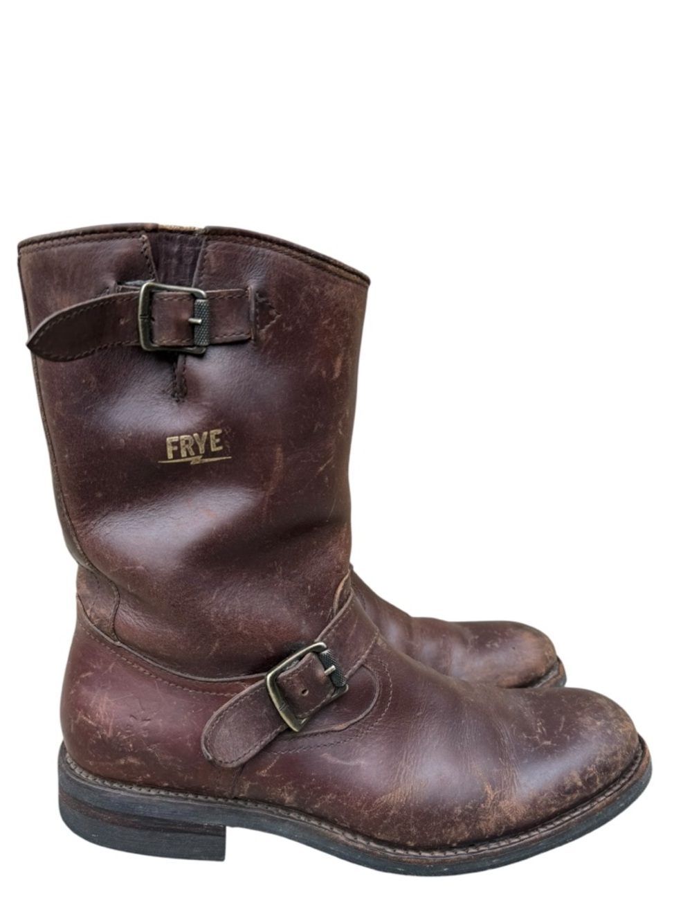 Brown Men’s Frye harness boots size 9 D